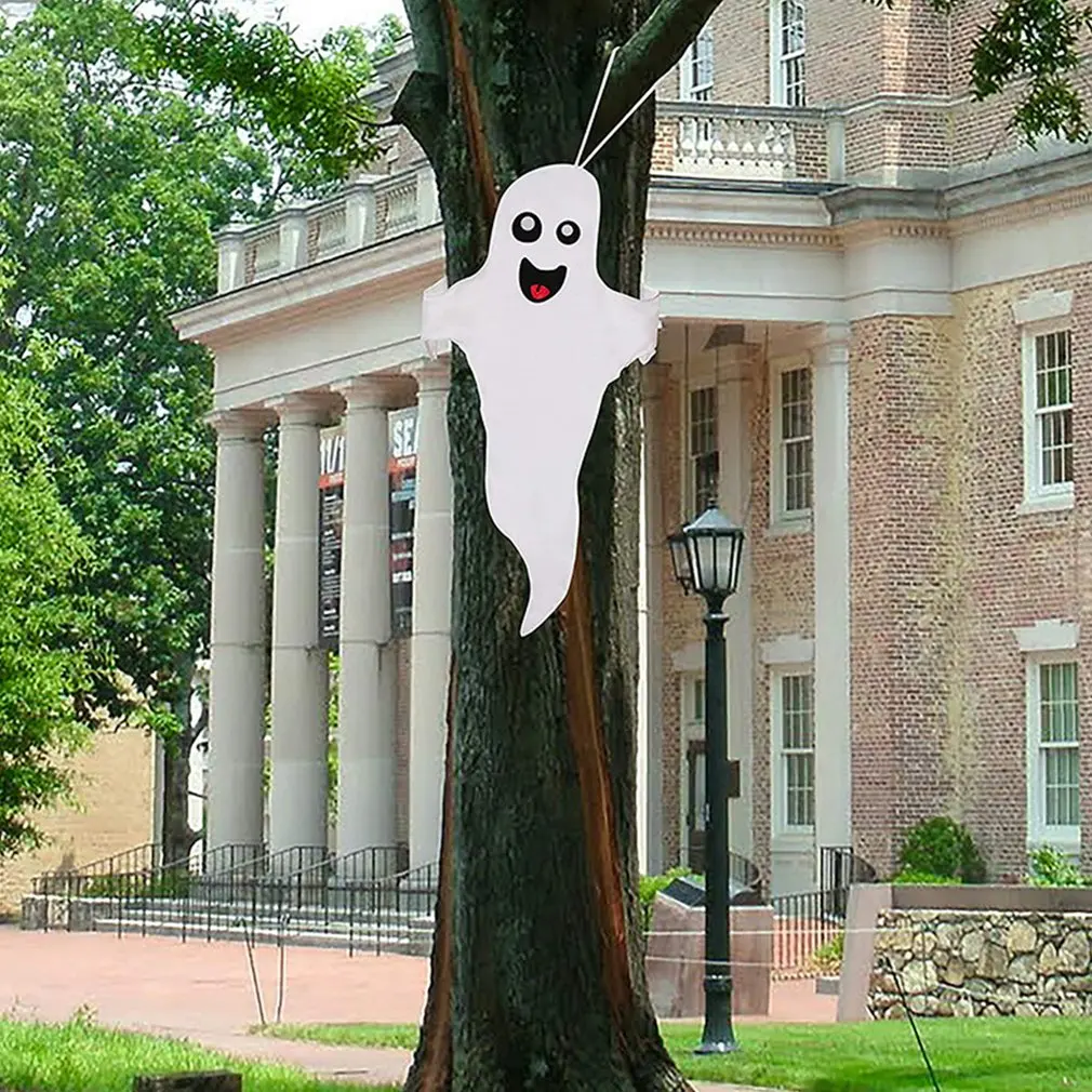 

Украшение на Хэллоуин, привидение, ветрозащитный подвесной спутанный призрак, флаг, ветровка для помещений, улицы, двора, реквизит для вечеринки, Прямая поставка