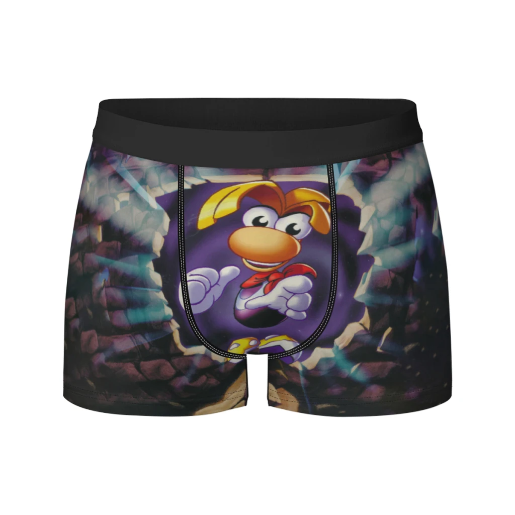 thumbnail image 1 of Recién llegado, calzoncillos tipo bóxer transpirables para hombre con estampado de dibujos animados de Rayman Legends Adventures Game, ropa interior para hombre, regalo, 1 of 4