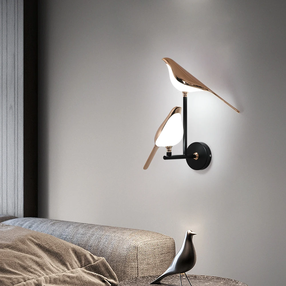 Bird Wall Light Fixture Night Lights Wall Sconces Lamps For Bedroom Bedside Decoration led wall lamp wall light