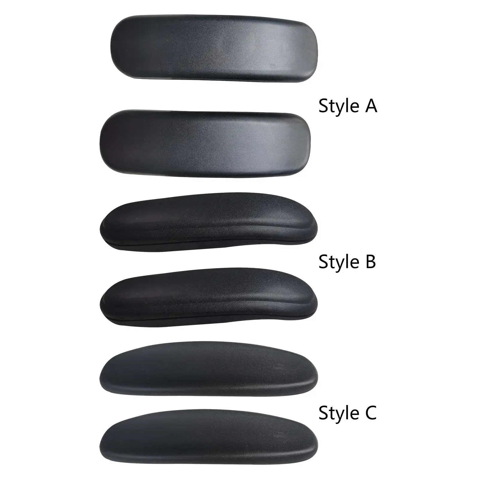 

2pcs/Set Chair Armrest Pads Office Chair Parts Arm Pad Armrest Replacement with 4pcs Screws Repair Chair Arm Rest