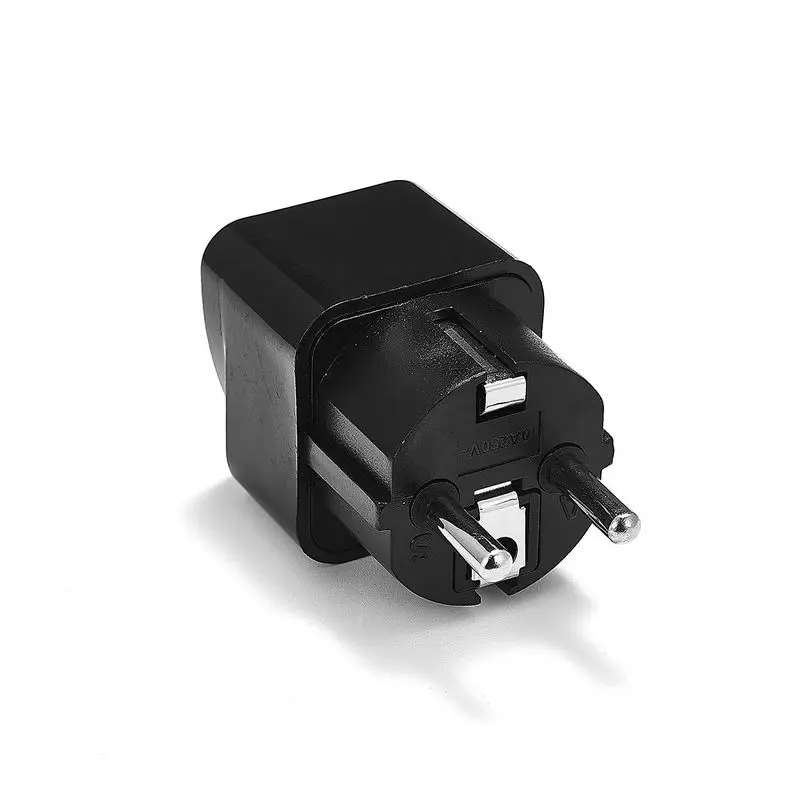 Adaptador de corriente universal para todo el mundo, 1 unidad, adaptador de  enchufe universal de la UE, Reino Unido, EE. UU. a la UE, Euro KR