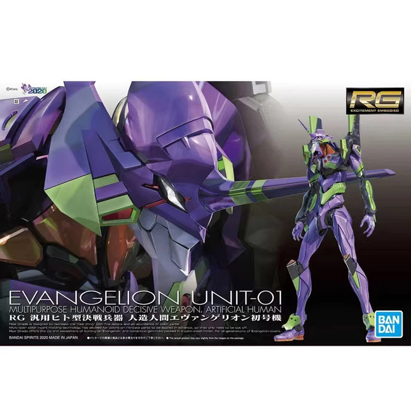 

BANDAI NEON GENESIS EVANGELION RG EVANGELION-01 стартовая экшн-игрушка фигурки Сборная модель рождественские подарки