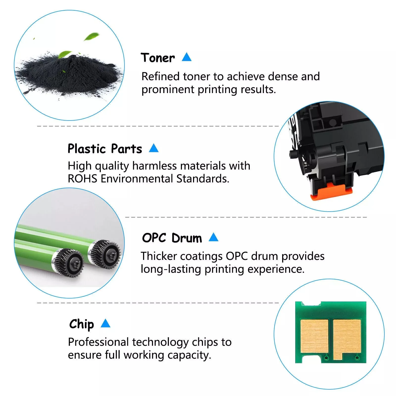 1Pcs-10Pcs High Yield CF230A 30A Toner Cartridges Black Fit for HP Laserjet Pro MFP M203d M203dw M227d M227fdw M227sdn Printer