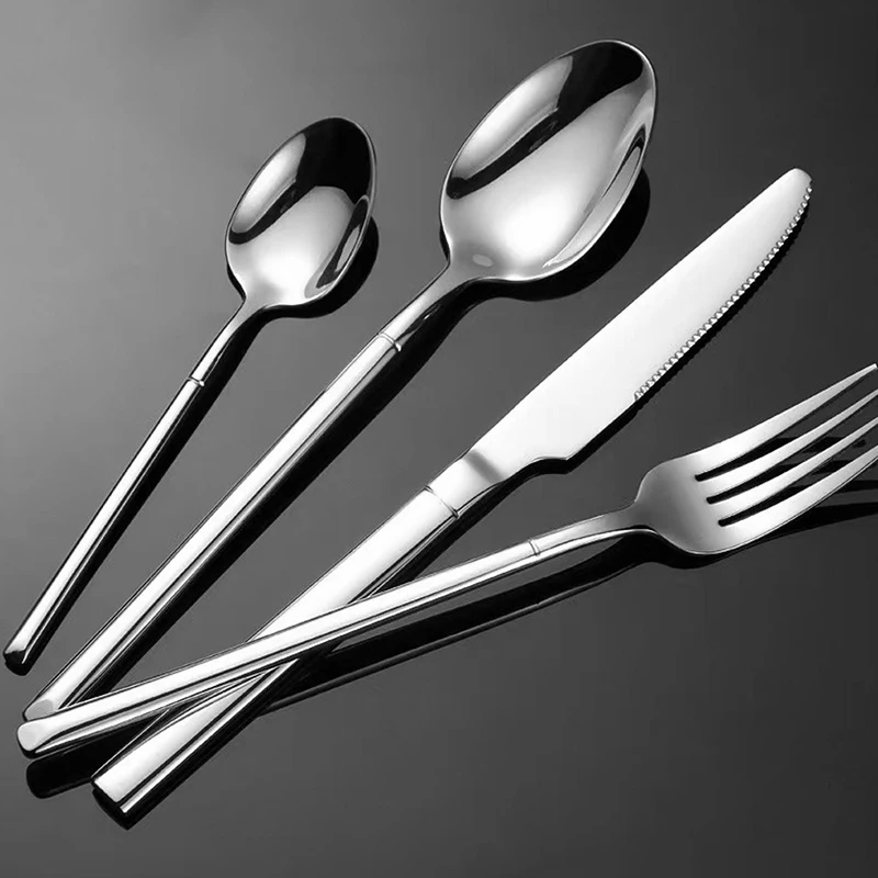 1/4/20 Pcs Stainless Steel Flatware Set, Mirror Polished Cutlery Utensil Set Include Fork Knife Spoon Set, Dishwasher Safe