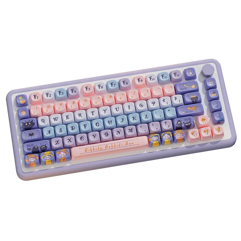 Cinnamoroll Pbt Keycap para Gaming Teclado Mecânico Kuromi Keycap Sublimação de Cinco Lados ma Switch Gamer 120 Chaves - Imagem 2