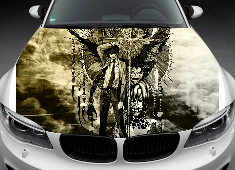 Anime Car Hood Wrap Decal Vinyl Sticker Car Hood Wrap Decal Vinyl Sticker  Full Color Graphic Fit Any Car - Car Stickers - AliExpress