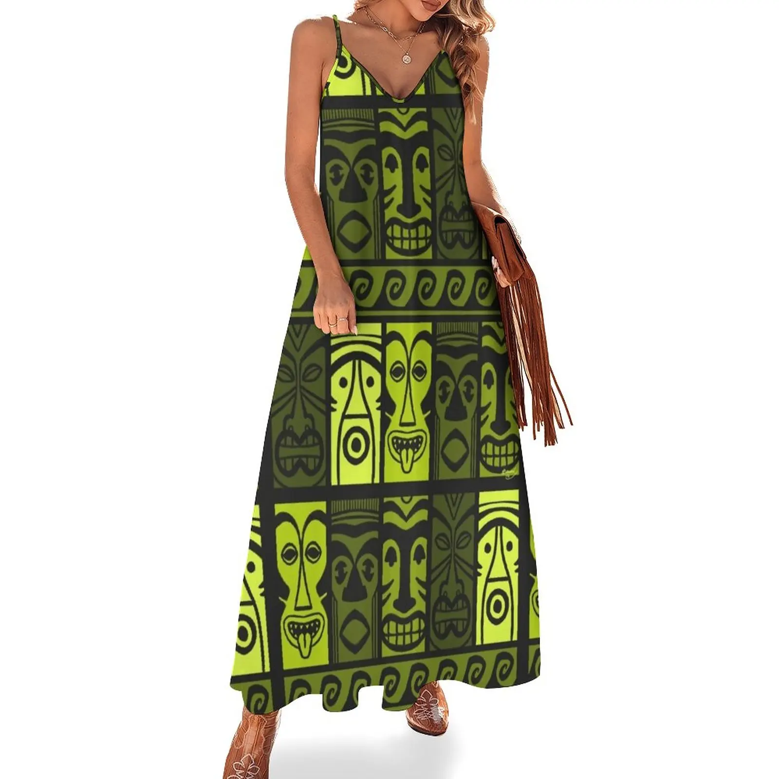 

New Keen Green Tikis! Sleeveless Dress Cocktail of dresses summer dresses womens 2023