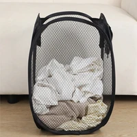 1pc-Folding Dirty Laundry Sorting Basket Washing FrameBathroomCloth MeshStorage BagFrame Bucket LaundryOrganizers Storage Pouch 1