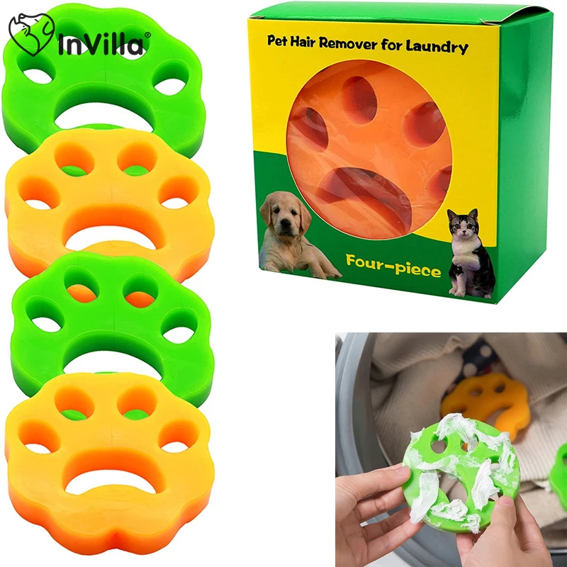 2023 Pet Hair Remover Washing Machine Hair Remover Reusable Cat Dog Fur Lint Hair Remover