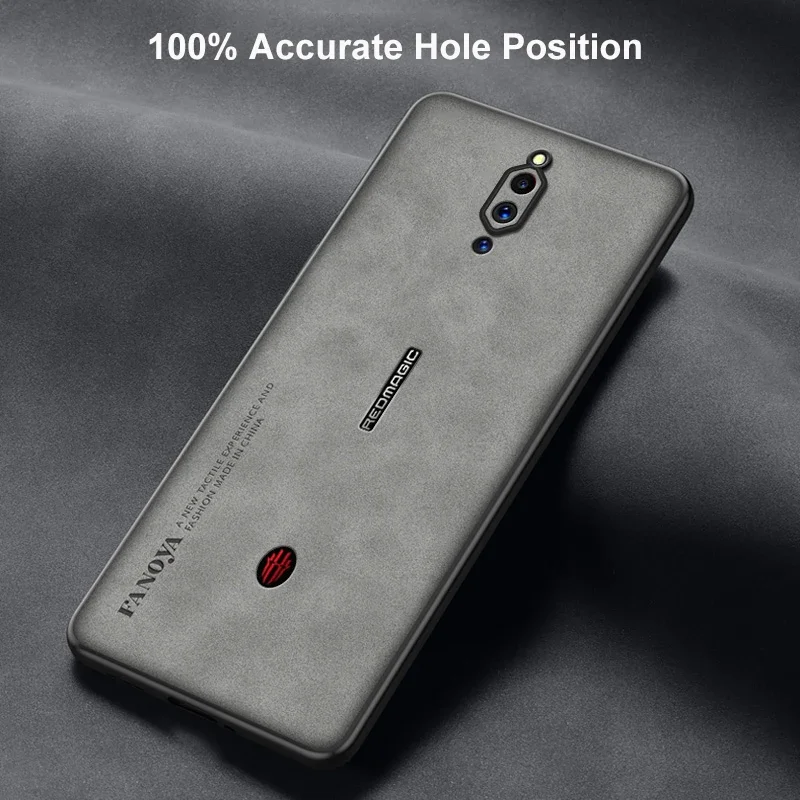 Luxury PU Leather Case For Nubia Red Magic 5G 5S Cover Matte Silicone Shockproof Protection Phone Case For RedMagic 5G 5S Coque 3