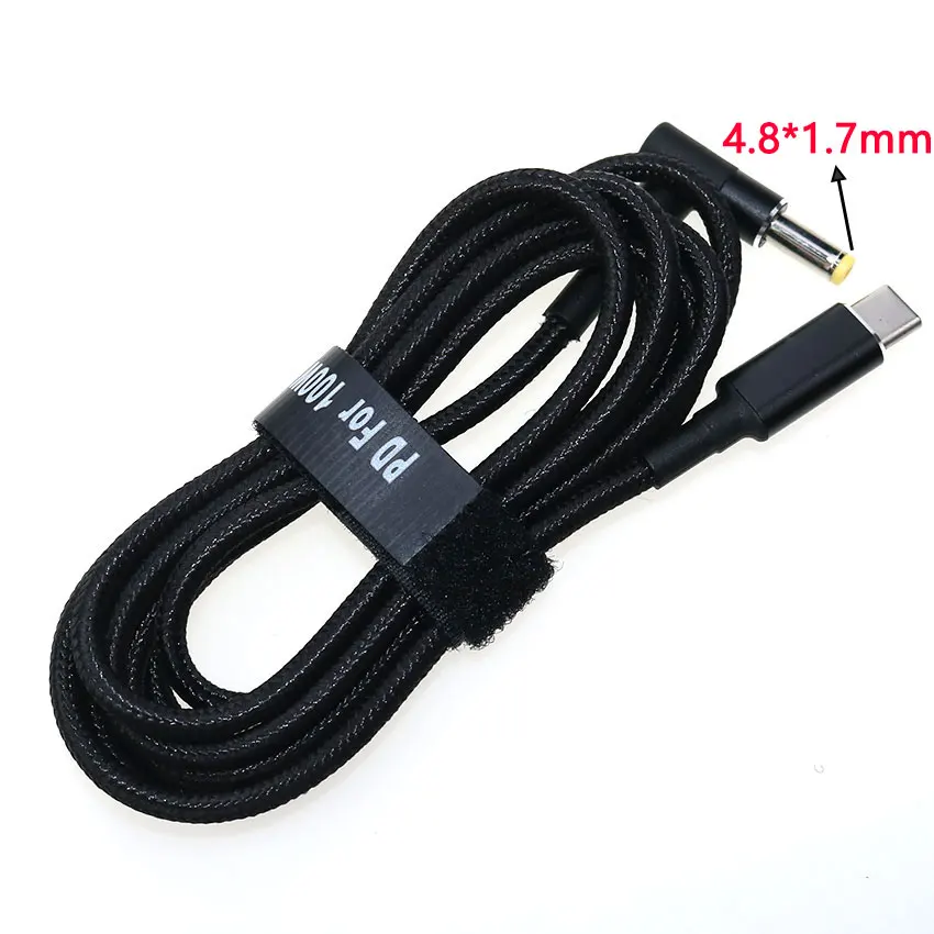 Versatile USB-C to Multi-Size DC Male Plug Converter Charging Cable