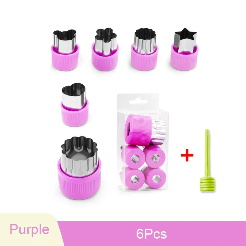 Purple 6pcs