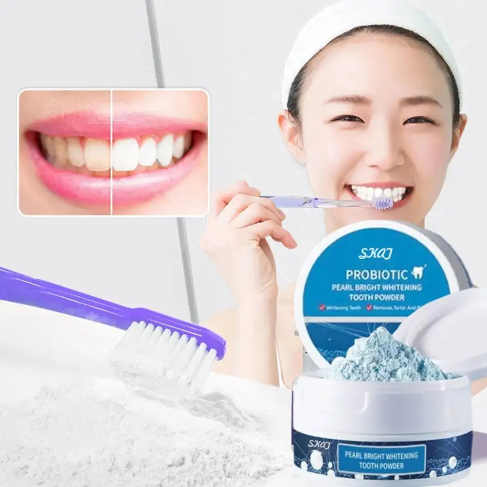 

50g Teeth Whitening Powder Tooth Care Dental Teeth Cleaning Pearl Essence Natural Oral Hygiene Toothbrush Tools Toothpaste