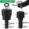 Barb Adapter Tee Elbow 16mm 20mm 25mm PE Hose To 1/2" 3/4" Male Female Thread Connector Garden Drip Irrigation Watering System 4