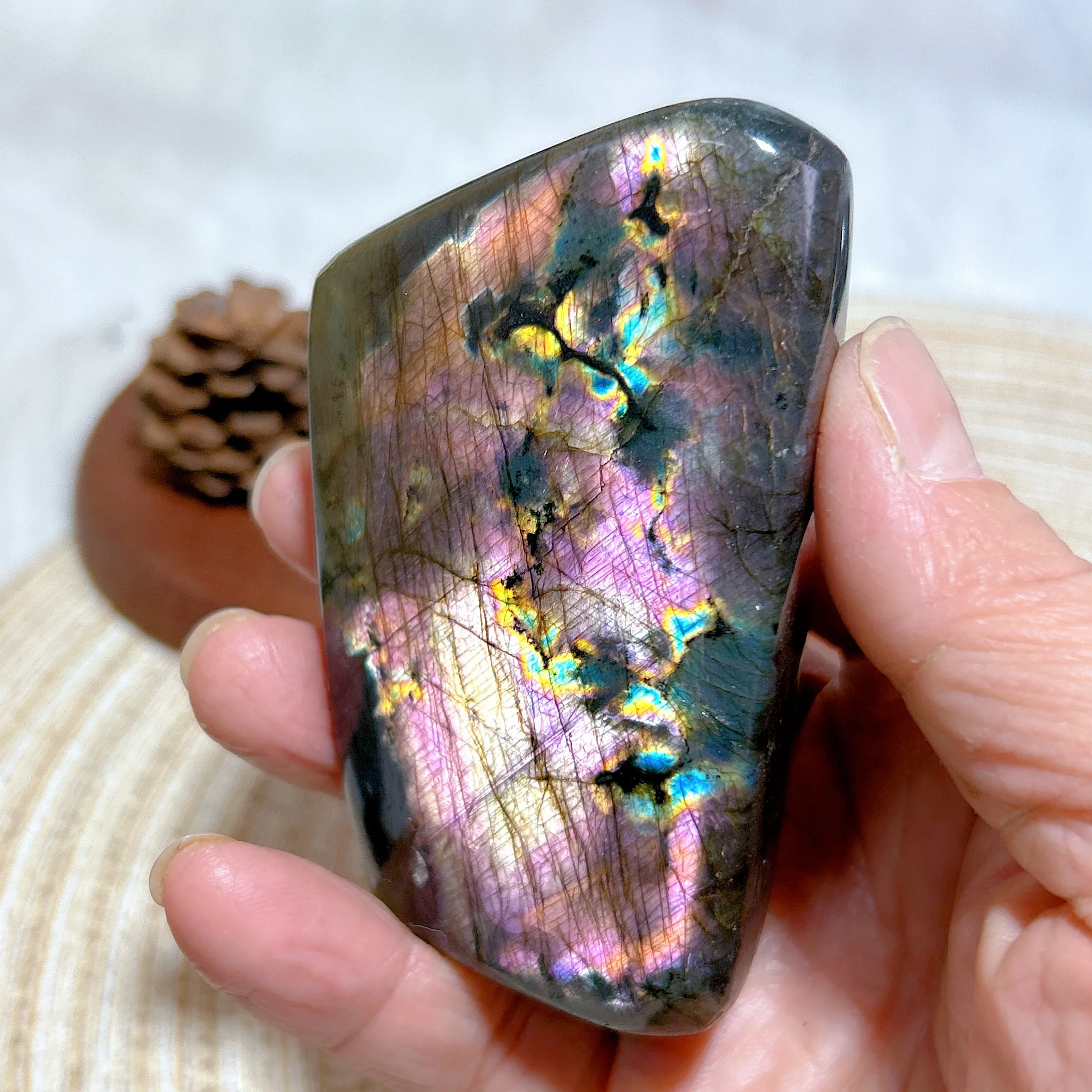 Healing Natural Crystals Purple Blue Labradorite Free Form High Quality Gemstones Ore Mineral Home Decorations Room Decor Gifts 2