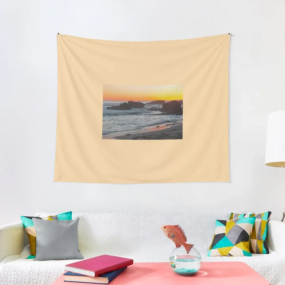 

Laguna Beach Sunset Tapestry Outdoor Decor Home Decor Aesthetic Tapestry
