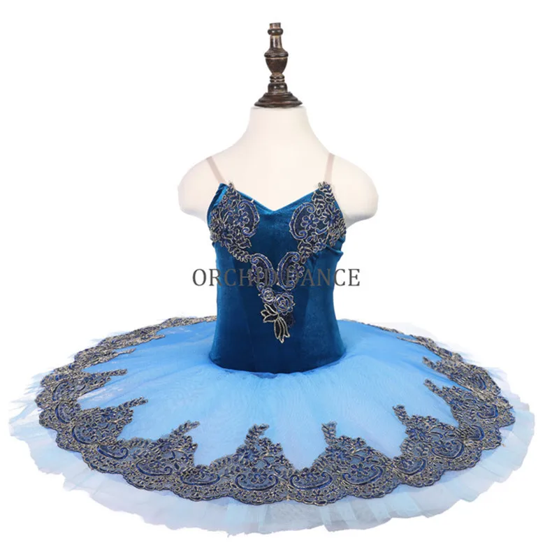 

Pre-professional High-end Custom Size Custom Color Performance Dance Kids Girls Adult Woman Wear 7 Layers Dark Blue Ballet Tutu