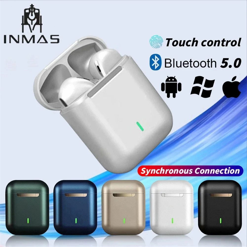 

INMAS J18 Wireless Earbuds Earphones Mini Ear Pods Waterproof Bluetooth Headphones TWS Wireless Air Buds Headset Gaming Earphone