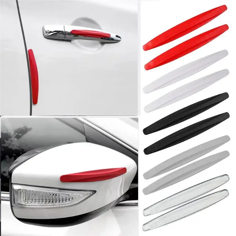 

2 Pcs Rearview mirror Door Body scratch Automotive Protective Tape Anti-collision Strips Bumper Anti-collision Strips Accessorie