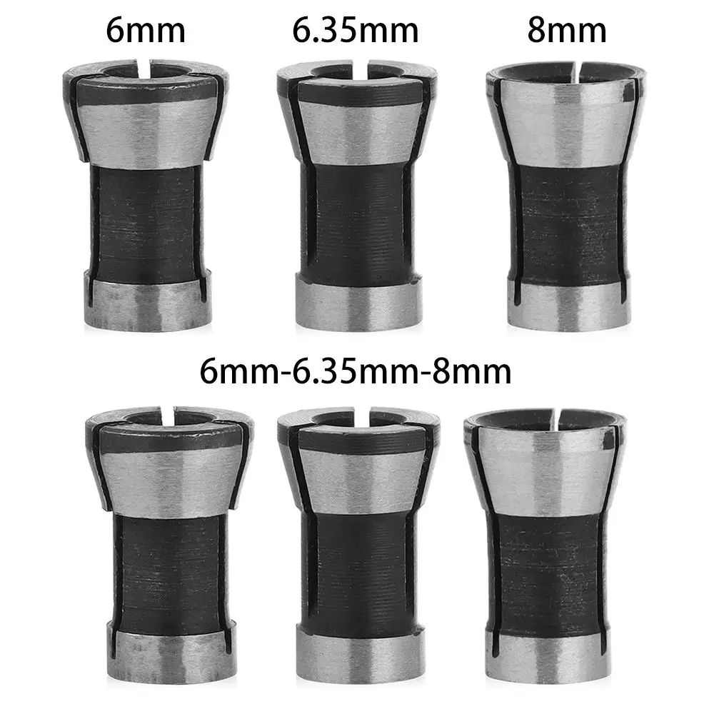 Carbon Steel Engraving Trimming Collets Set for Router Machine