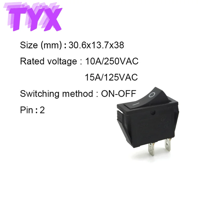 Red ON-OFF 3PIN -Interrupteur à Bascule KCD3,1 Pièce,2 Positions - Foto 9