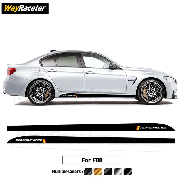 For BMW M Sport Sticker 3 Color Stripes Car Cover Vinyl Decal