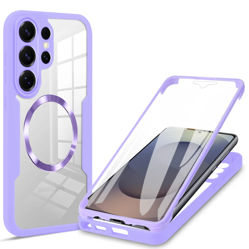 360° Full Body Shockproof Clear Case with Soft Bumper