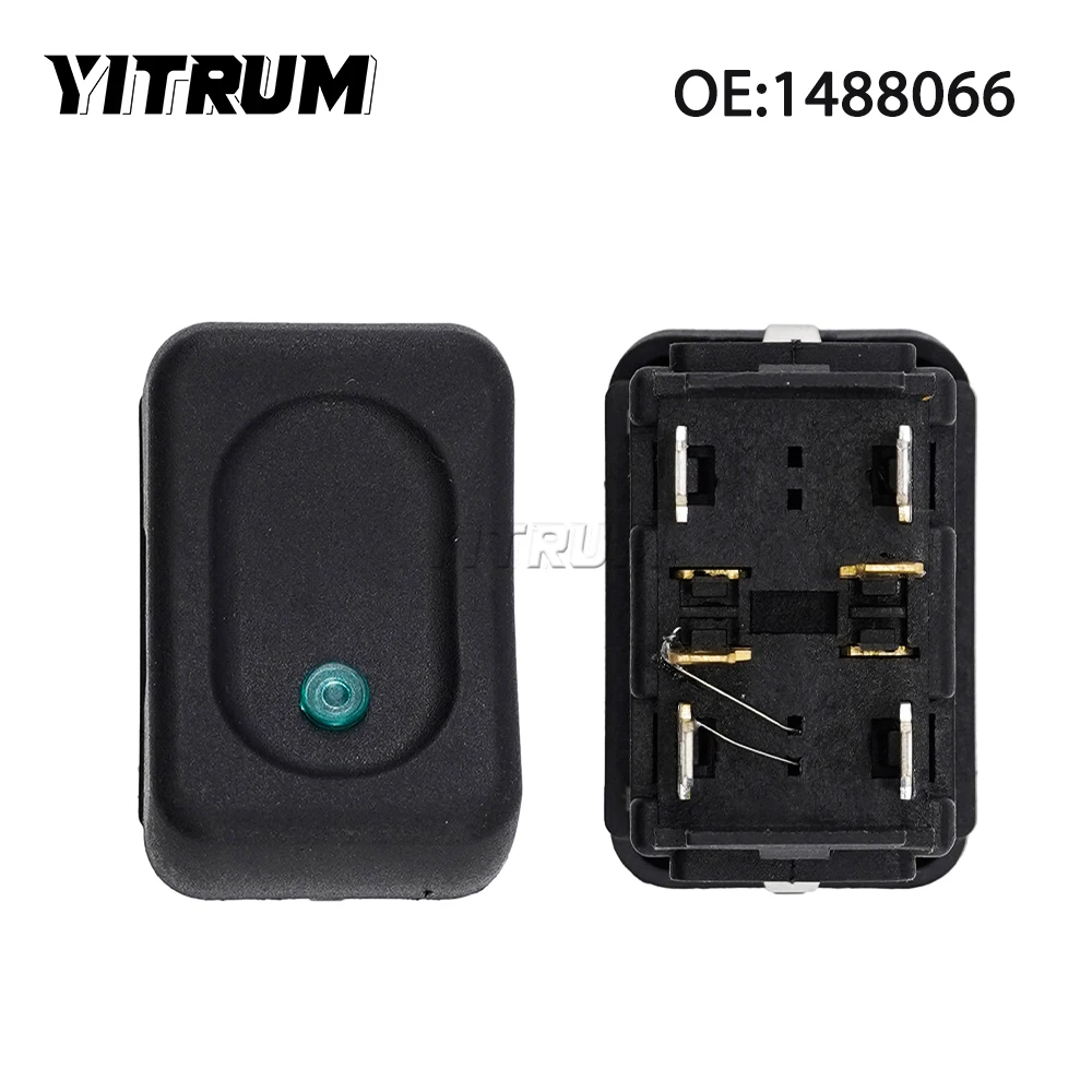 YITRUM 1488066 838-88066 353621 Electric Power Window Lifter Control Panel Switch Single Push Button For Scania Serie 3 4 Truck