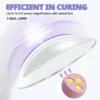 Portable Nail Dryer UV Led Lamp For Manicure Rechargeable Quick Dry Nails Gel Polish Drying Lamp Nail Art Tool Home Salon Use 6