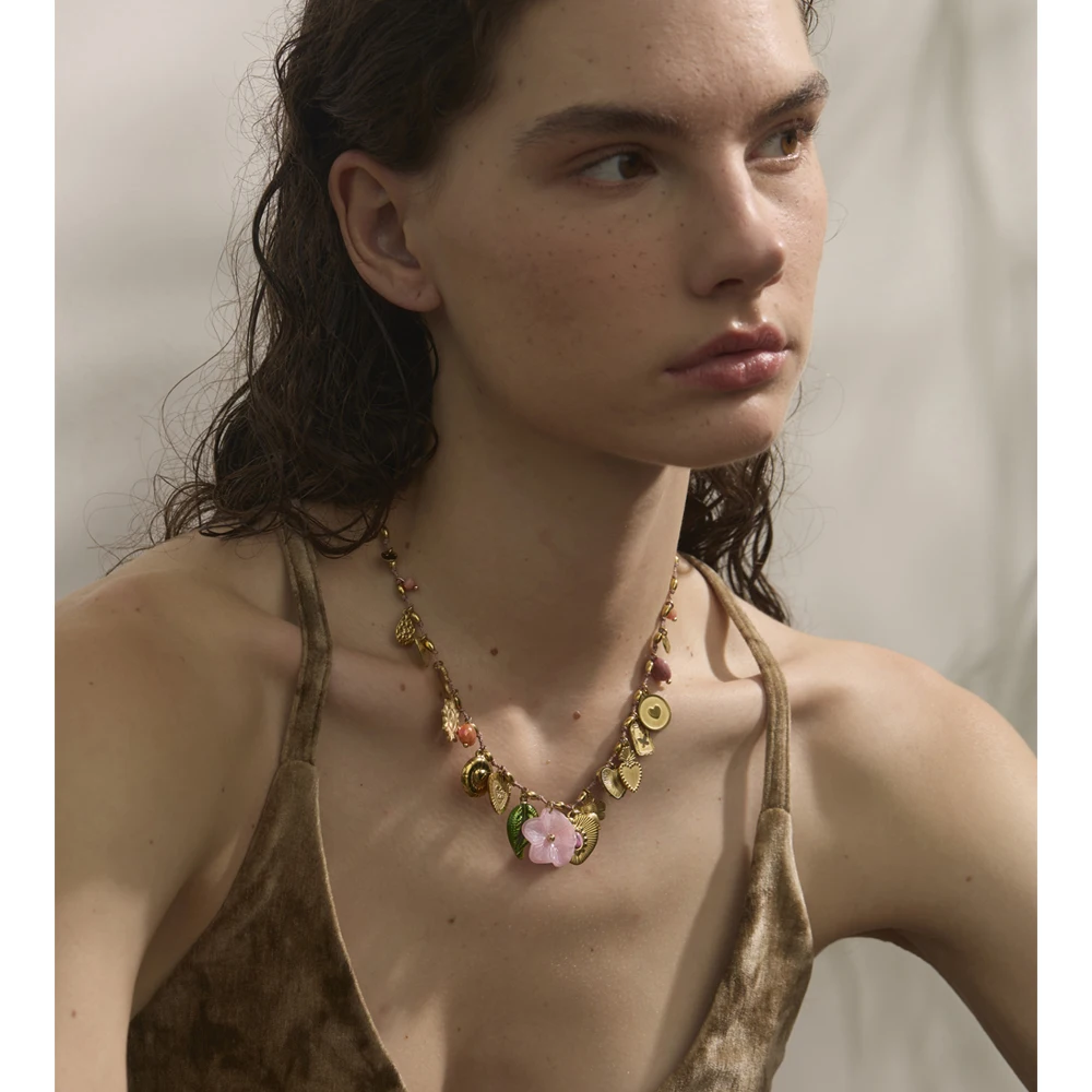 Yhpup Stainless Steel Metal Necklace