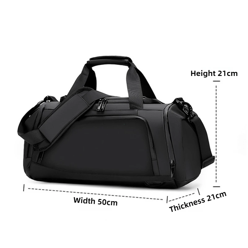 Large Capacity Gym Bags Multifunctional Men Travel Luggage Bag with Shoe Pockets Casual Sports Dry Wet Sepration Fitness Handbag 6