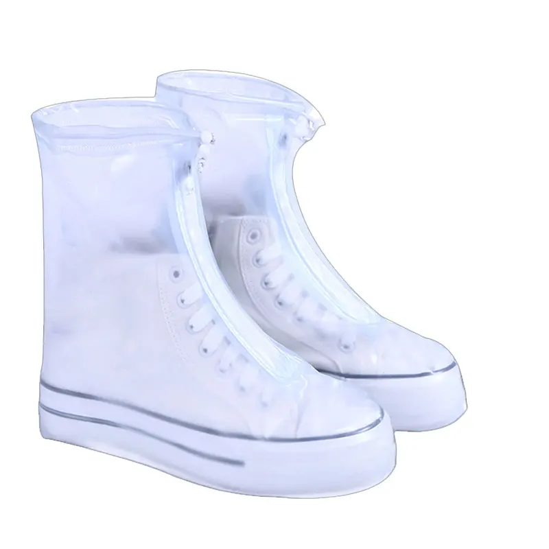 Waterproof Shoe Covers 1 Pair Non-slip Reusable Rain Snow Boots Women Men PVC Silicone Sole Overshoes Protectors In Rainy Days rain shoe covers rain shoe protector shoe covers silicone shoe covers
