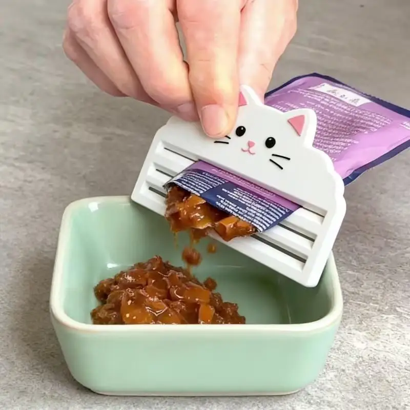 ▪ Estrattore di Cibo per Gatti - Estrae Efficientemente il Cibo dalle Buste, Massimizza i Residui e Garantisce Zero Sprechi, Estrattore di Snack per Gatti - immagine 2