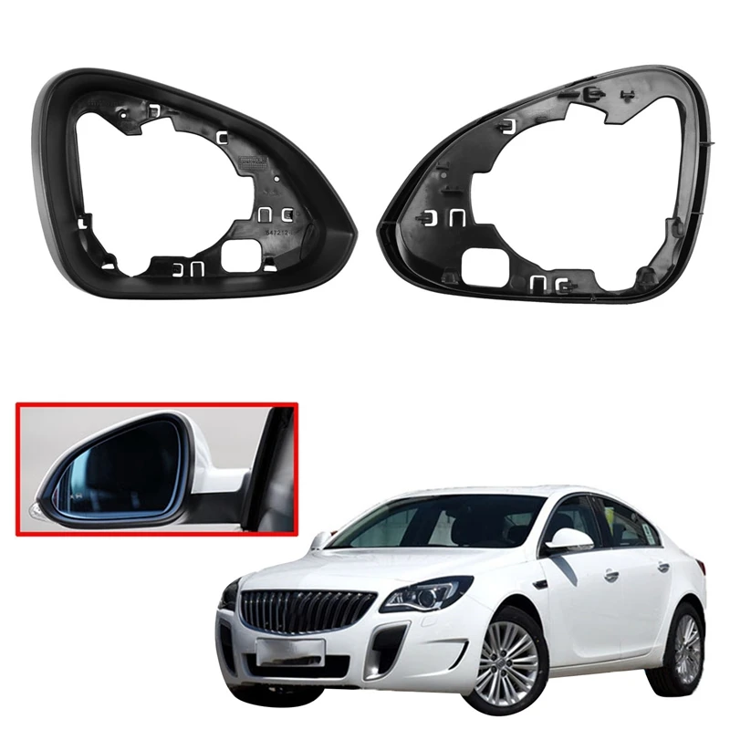 

2Pcs Car ABS Left & Right Side Rearview Glass Mirror Cover Panel Frame For Buick Regal 2009-2016 Exterior Accessories