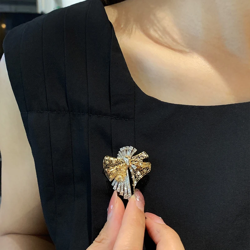 S2c9c168ad91d4e298772e7937f8e3bf9f Aazuo Fine Jewelry 18K Pure White Gold Natural Real Diamonds Original Luxury Brooch&Necklace Gifted For Women Birthday