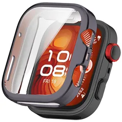 Enhanced Protective Screen Cover and Frame Bumper for Huawei Fit 5 Pro (Gray)