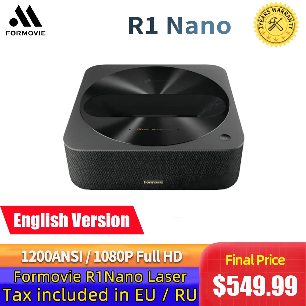 FormovieFengmiR1NanoUSTPortableLaserProjector4K1200ANSI