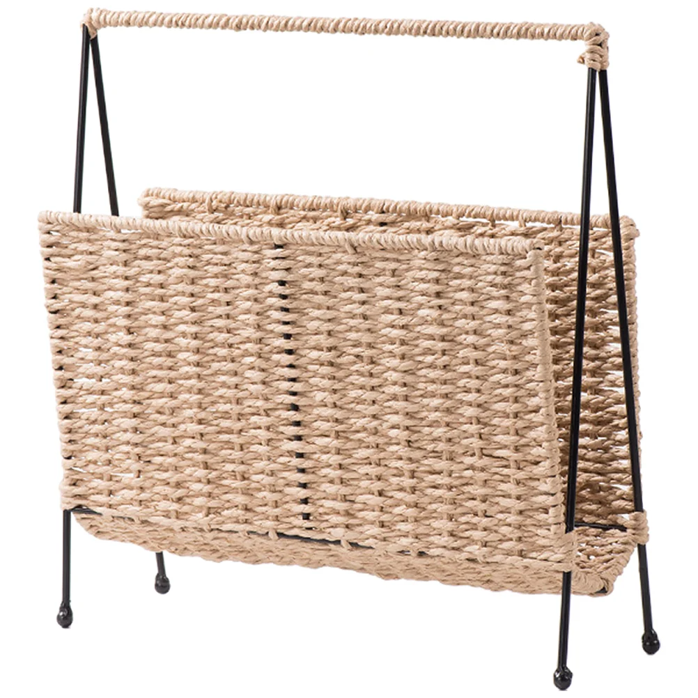 

Home Decor Book Storage Basket Wicker Woven Organizer Holder Snack Books Office