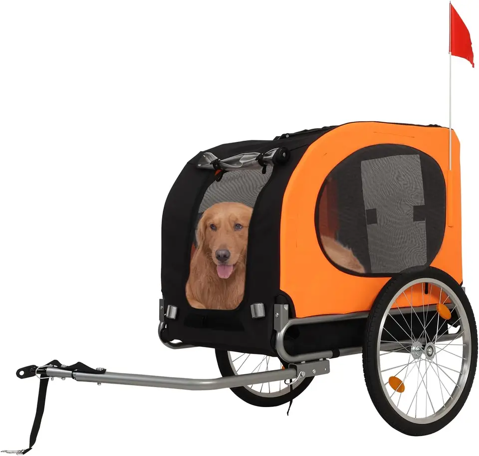 Large Dog Bike Trailer with Universal Fit and Quick Release