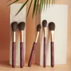 Kit de brochas de maquillaje sintéticas 4 piezas Emoape: Acabado Profesional y Cruelty-Free