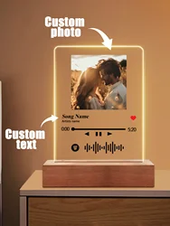 Custom Photo LED Night Lights - Personalized Gifts (Warm Light)