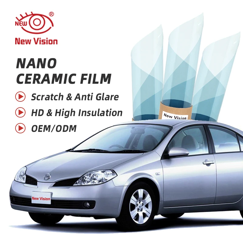 90cmX4m Nano Ceramic Tint UV99% Anti-glare UV Protection Foils High Quality Solar Car Window Tint Film