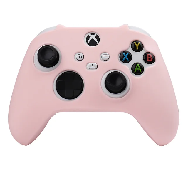 Coque de protection rose en Silicone souple pour manette de jeu