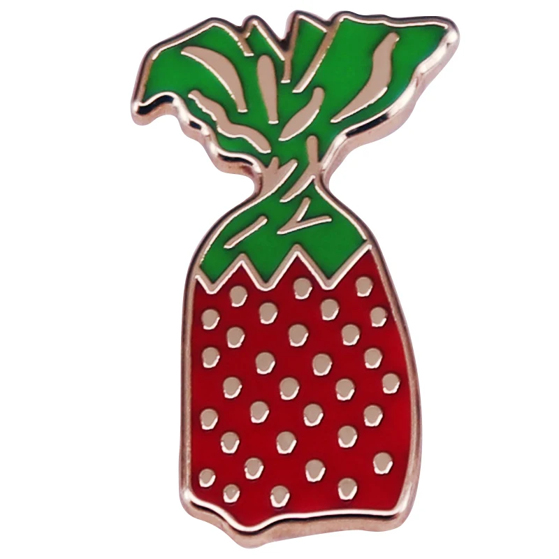 

A2396 Strawberry Candy Lapel Pins for Backpack Enamel Pin Badges Men Women's Brooches on Clothes Jewelry Accessories