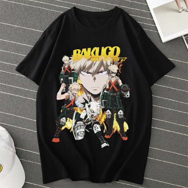 Boku No Hero Academia T Shirt Unisex Tee Anime T-shirts Katsuki Baku T-shirts