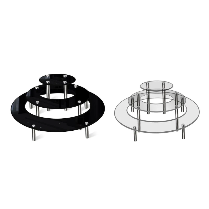

Elegant Acrylic Cake Display Stand Acrylic Cupcake Rack for Dessert and Pastries