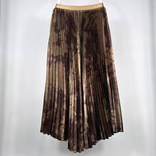 Women\u2019s Colourful Pleated Midi Skirt Womens colourful pleated midi skirt flowy rainbow style