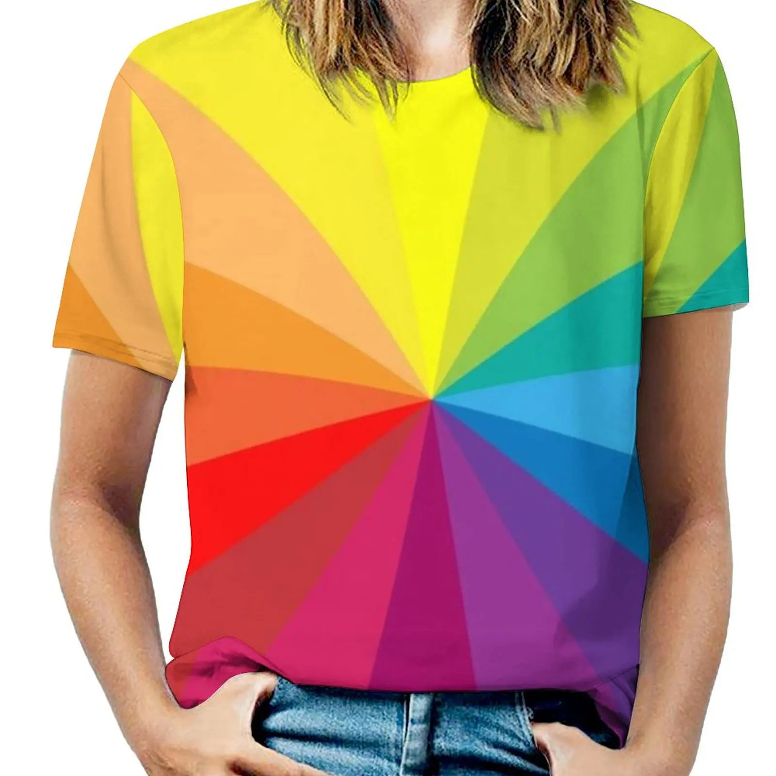 

Женская футболка с круглым вырезом и короткими рукавами