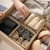 Clothes Organizer Storage Box Underwear Bra Socks Cabinet Drawer Organizer T-Shirt Storage Basket Wardrobe Storage Organizers 5