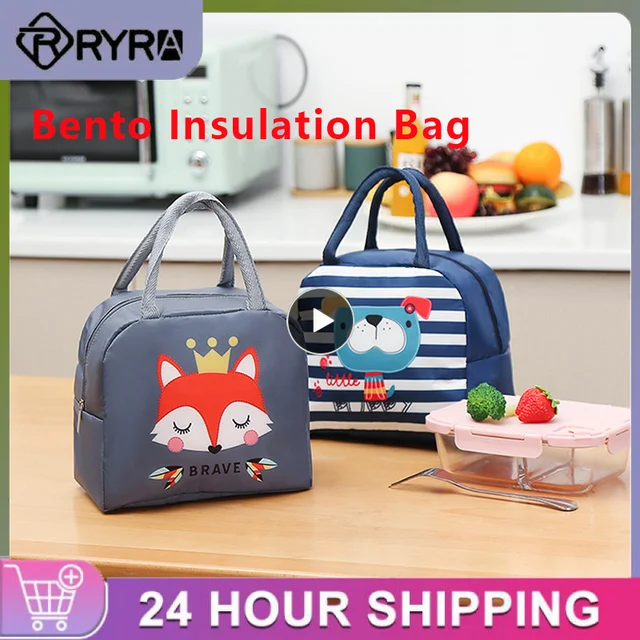 Portable Cooler Bag Ice Pack Lunch Box Insulation Package Insulated Thermal  Food Picnic Bags Pouch For Women Girl Kids Children - AliExpress